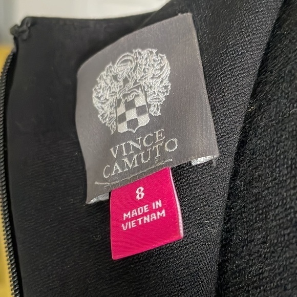 Vince Camuto Dress Women Size 8 Black Form Fitting Sleeveless Formalwear Classic - Picture 3 of 13